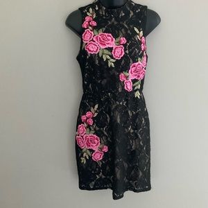 As U Wish, formal lace halter dress